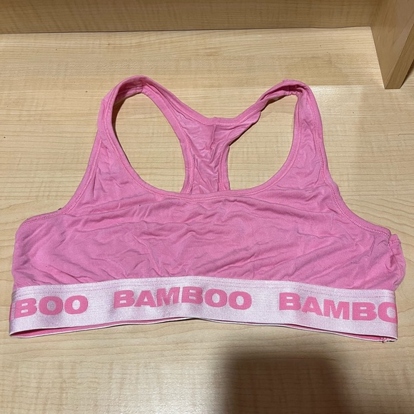 Pink Bamboo Sport Bra - Picture 3 of 7